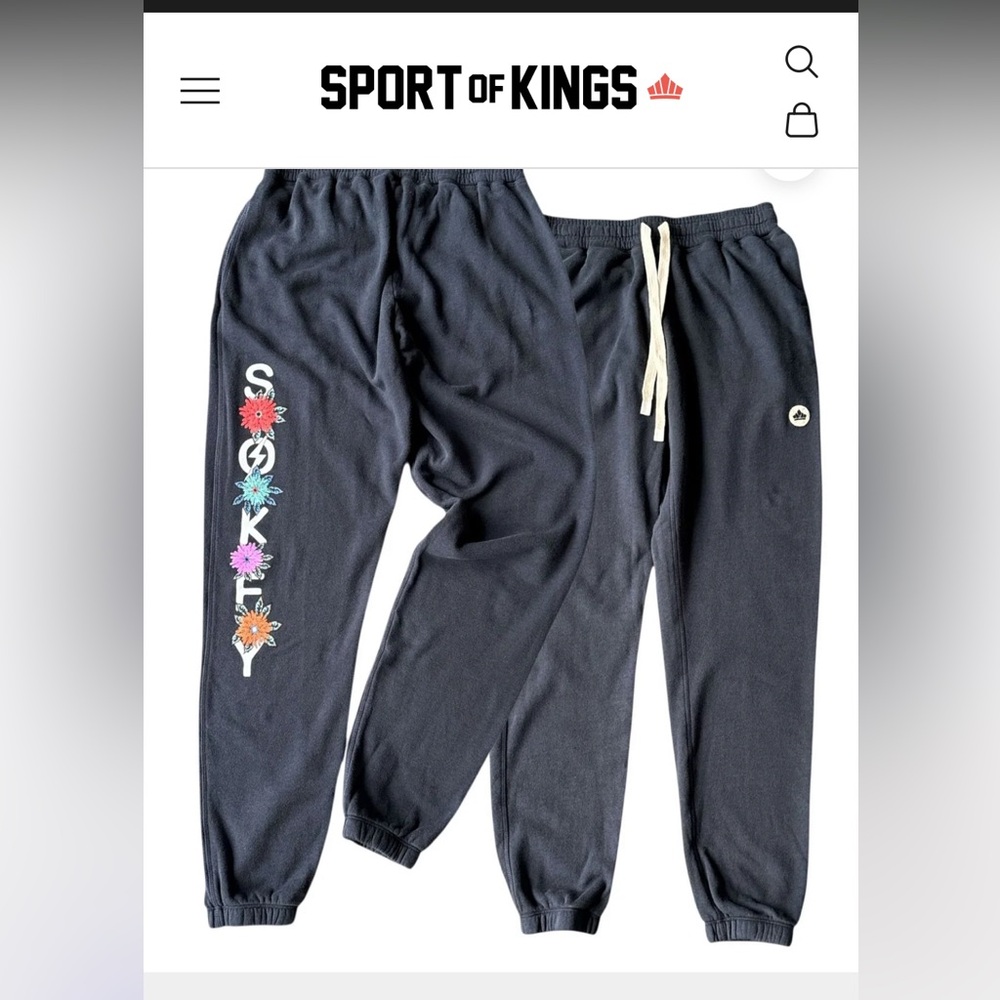 Sport of Kings - Navy Floral Jogger (small)